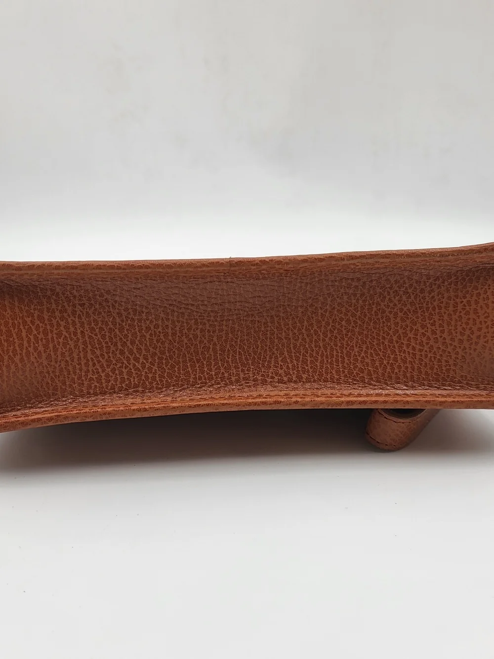 Burberry, Burberrys Brown Calfskin Leather Wristlet Vintage Clutch, Authentic..